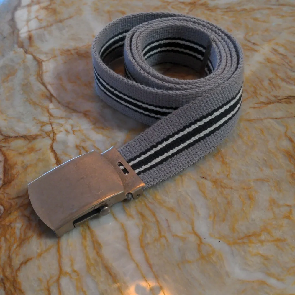 Gray web belt